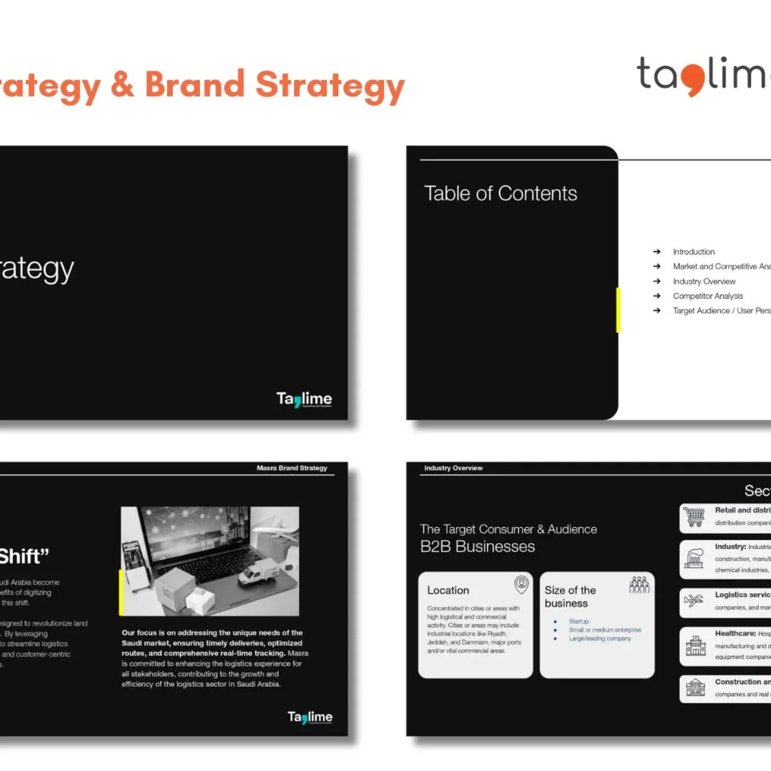 Brand Strategy Agency Saudi Arabia for Logistics